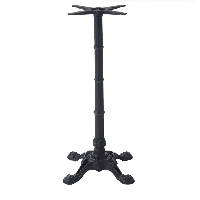 Cast Iron Black Bar Height Table Base