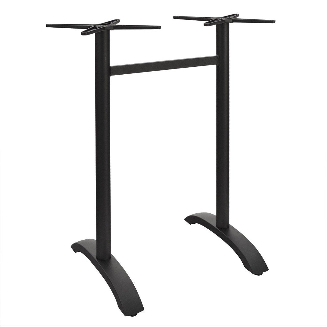 Double Center Support Bar Height Table Base