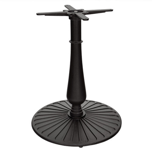 Patio Black Table Height Cast Iron Base