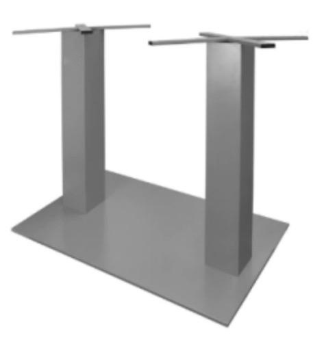 Patio Table Height Silver Double Table Base