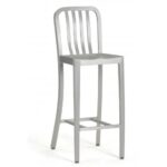 Classic Brushed Aluminum Barstool Zp Seating Outdoor Commercial Furniture Manufacturer