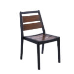 Restaurant Aluminum Wood Outdoor Chair