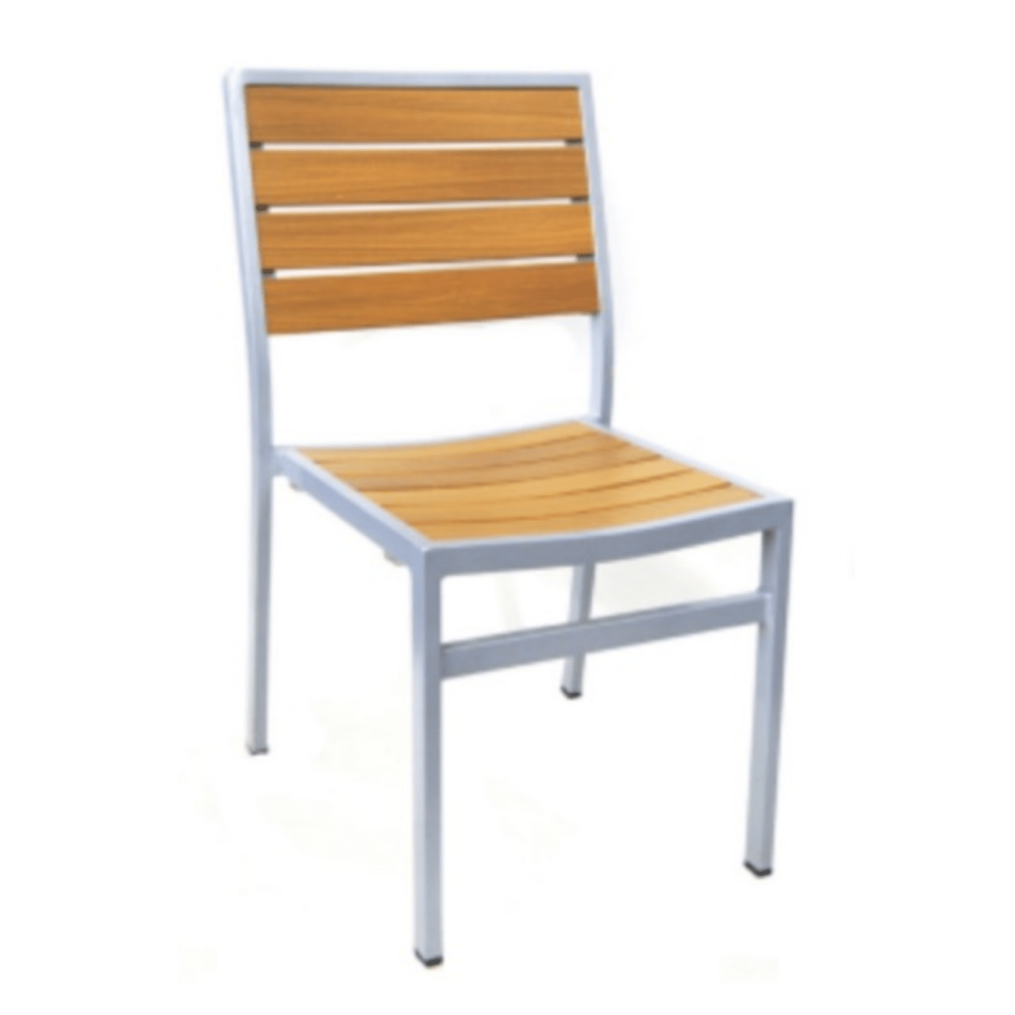 Wood Grain Aluminum Patio Chair
