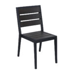 Commercial Aluminum Synthetic Teak Chair Zp Seating