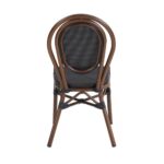 Commercial Outdoor Faux Bamboo Textilene Bistro Chair With Durable Aluminum Frame 1