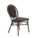 Commercial Outdoor Faux Bamboo Textilene Bistro Chair With Durable Aluminum Frame 2