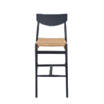 Curved Back Aluminum Barstool With Rattan Seat Zp Seating 1