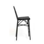 Lightweight Bamboo Textilene Barstool For Outdoor Commercial Use 1