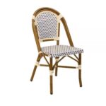 Outdoor French Bistro Chair With Pe Wicker Zp Seating
