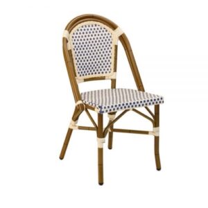 Outdoor French Bistro Chair With Pe Wicker Zp Seating
