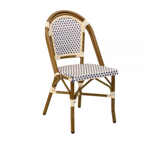 Outdoor French Bistro Chair With Pe Wicker Zp Seating