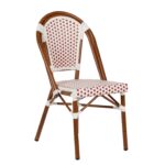 Paris Inspired Patio Chair With Pe Rattan Zp Seating