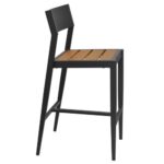 Patio All Weather Teak Aluminum Barstool Zp Seating 1