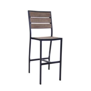 Restaurant Wide Grain Aluminum Side Barstool Zp Seating