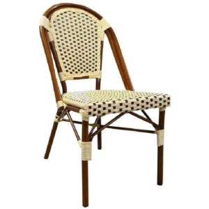 Stackable Outdoor Pe Wicker Bistro Chair Zp Seating