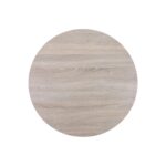 Bistro Cafe Hpl Round Top In Raw Oak Look