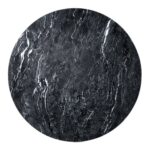 Black And White Marble Sintered Stone Round Top