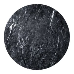 Black And White Marble Sintered Stone Round Top