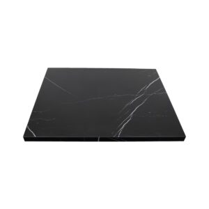 Durable Restaurant Ink Black Stone Table Top