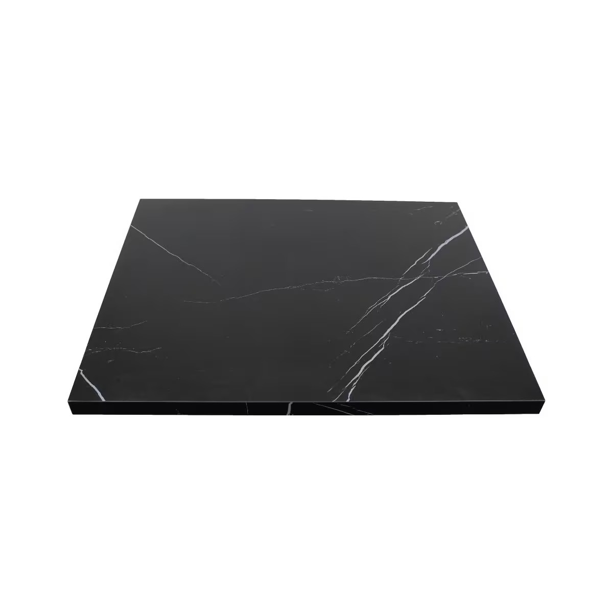 Durable Restaurant Ink Black Stone Table Top