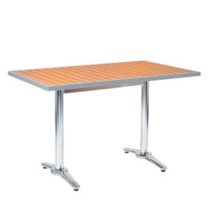 Heavy Duty Aluminum With Poly Lumber Table