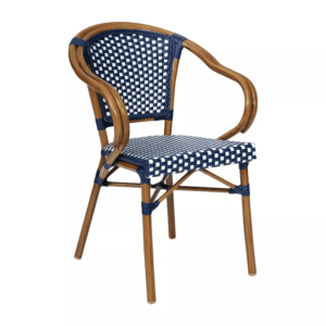 Outdoor Hand Painted Bistro Rattan Chair