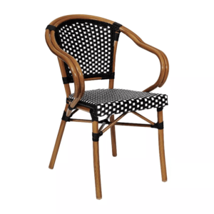 Restaurant Hand Brushed Bamboo Wicker Chair