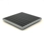 Silver Frame Black Walnut Poly Lumber Top