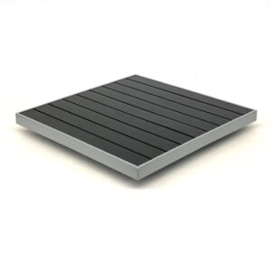 Silver Frame Black Walnut Poly Lumber Top