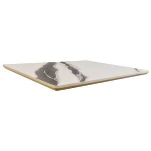 Smoky White Sintered Stone Outdoor Tabletop