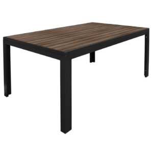 Sturdy Aluminum Poly Lumber Four Leg Table