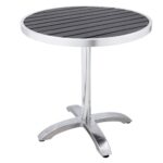 Synthetic Teak Aluminum Table For Restaurant