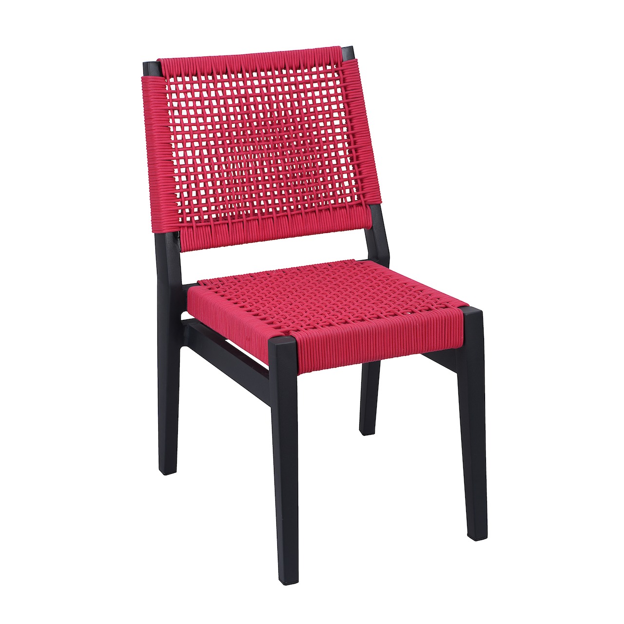 Commercial Aluminum Red Rattan Dining Chair Zp Seating Outdoor Commercial Furniture Manufacturer