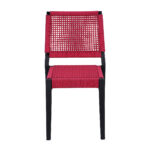 Commercial Aluminum Red Rattan Dining Chair Zp Seating Outdoor Commercial Furniture Manufacturer 3