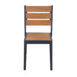 Aluminum Faux Teak Polywood Bistro Chair 3 Zpseating