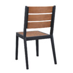Aluminum Faux Teak Polywood Bistro Chair 4 Zpseating