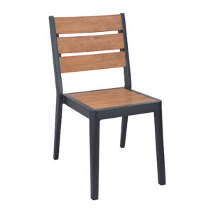 Aluminum Faux Teak Polywood Bistro Chair Zpseating 1