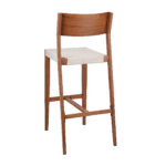 Edge Rattan Aluminum Barstool With Wood Grain 2 Zpseating