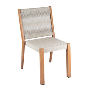 Elegant Aluminum Rope Chair For Restaurant 1 Zpseating