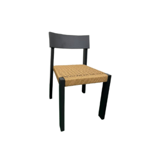 Newly Launched Cafe Black Pe Wicker Chair