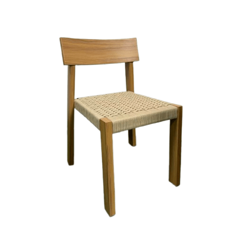 Newly Launched Cafe Wood Grain Rope Chair 1