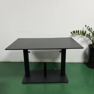 Commercial All Black Hpl Outdoor Table Zpseating
