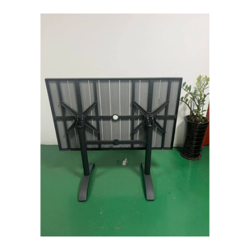 Gray Teak Folding Table For Restaurant Use