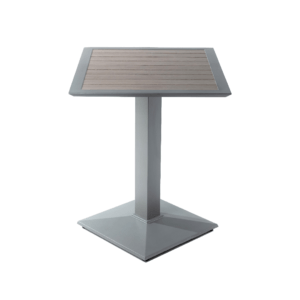 Light Wood Grain Aluminum Restaurant Table Zp Seating