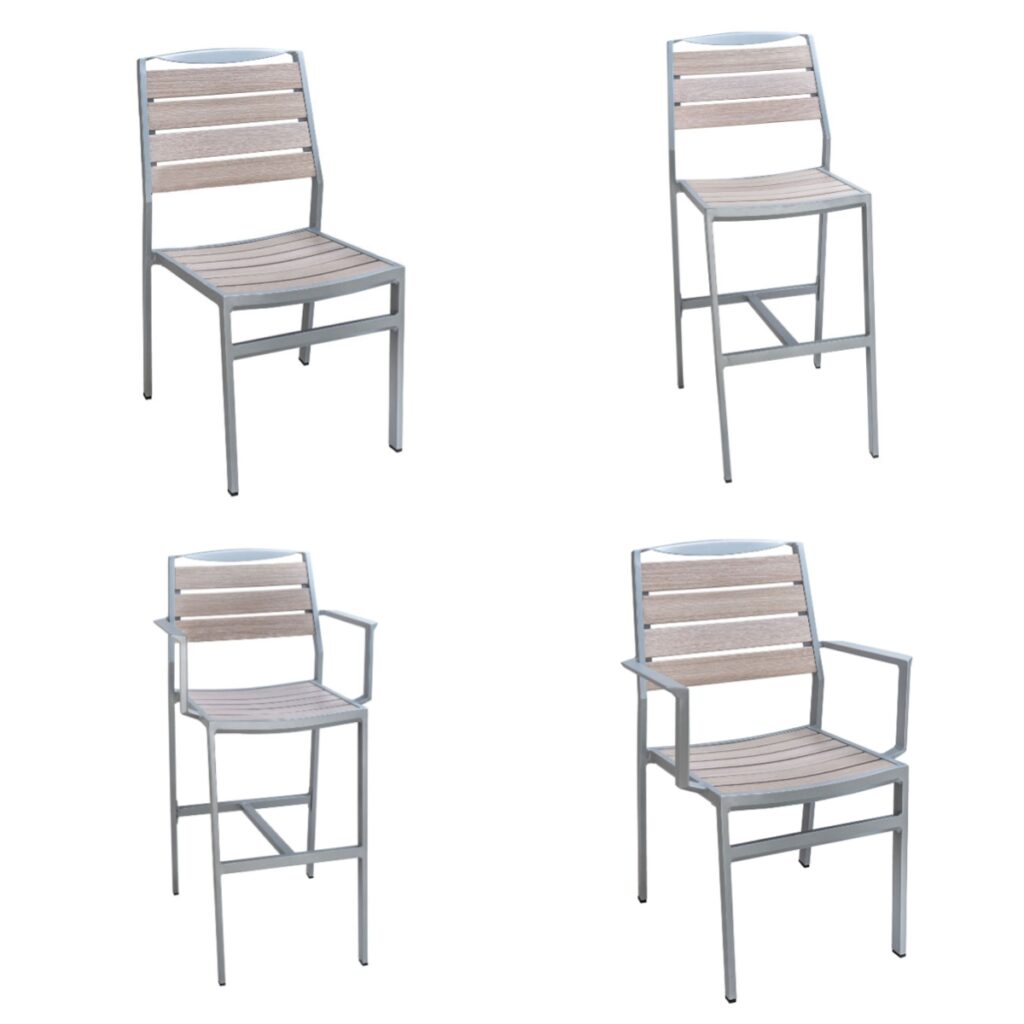 Light Wood Grain Outdoor Collection Zp Seating