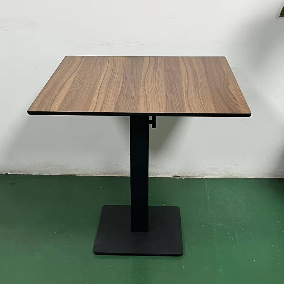 Restaurant Hpl Table With Walnut Finish 1