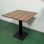 Restaurant Hpl Table With Walnut Finish 2