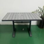 Restaurant Table With Gray Polywood Teak