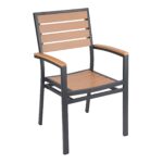 Restaurant Aluminum Plastic Wood Chair