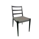 Patio Cafe Woven Gray Rope Chair Zpseating